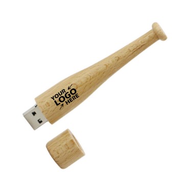 Wooden Baseball Bat Model USB